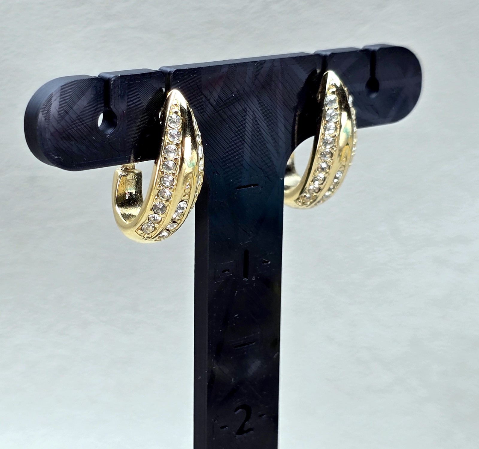 Earring Display Stand Clip On Pierced Jewelry Holder Reseller Photo Scale Slots