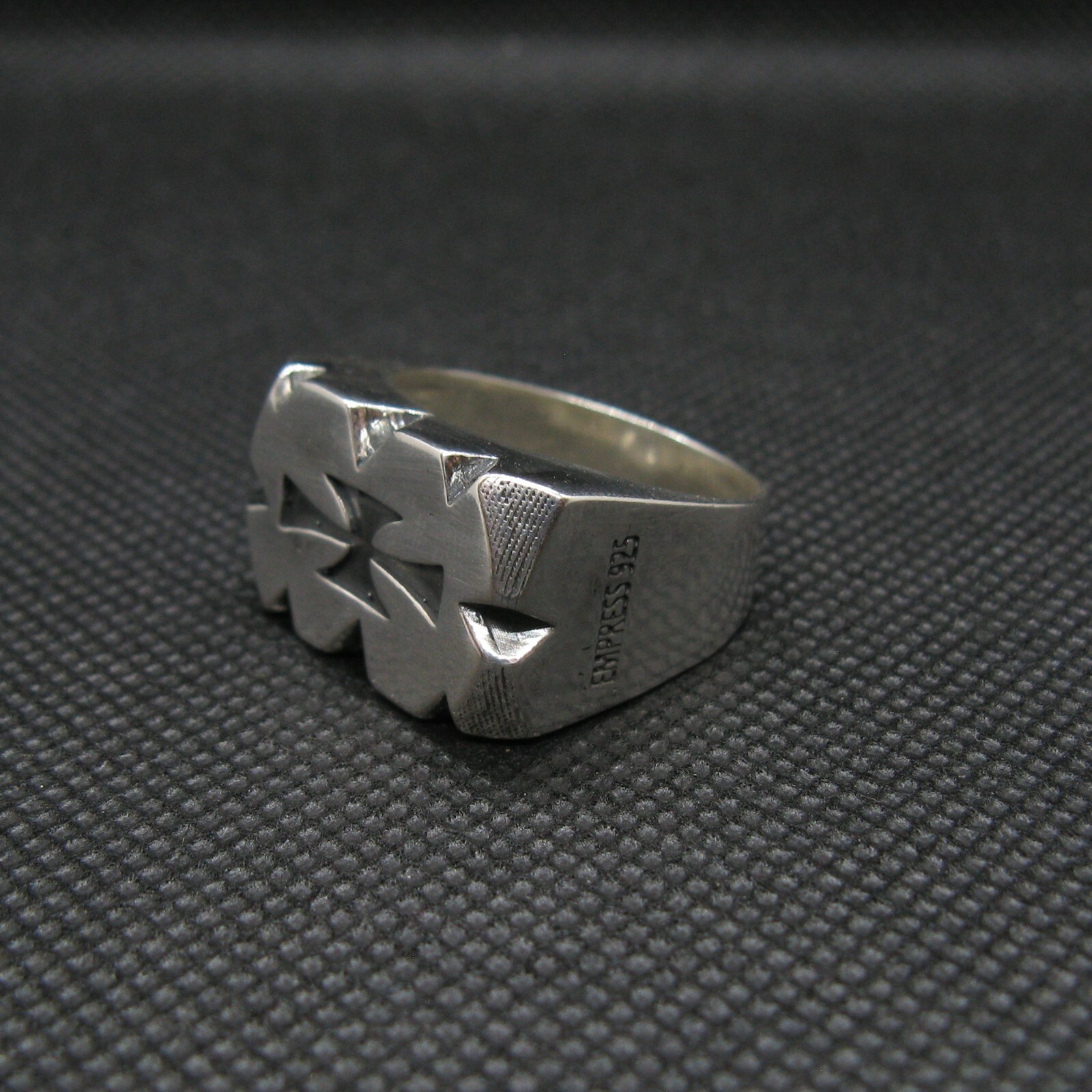 Sterling Silver Men Ring Cross Genuine Solid Hallmarked 925 Handmade