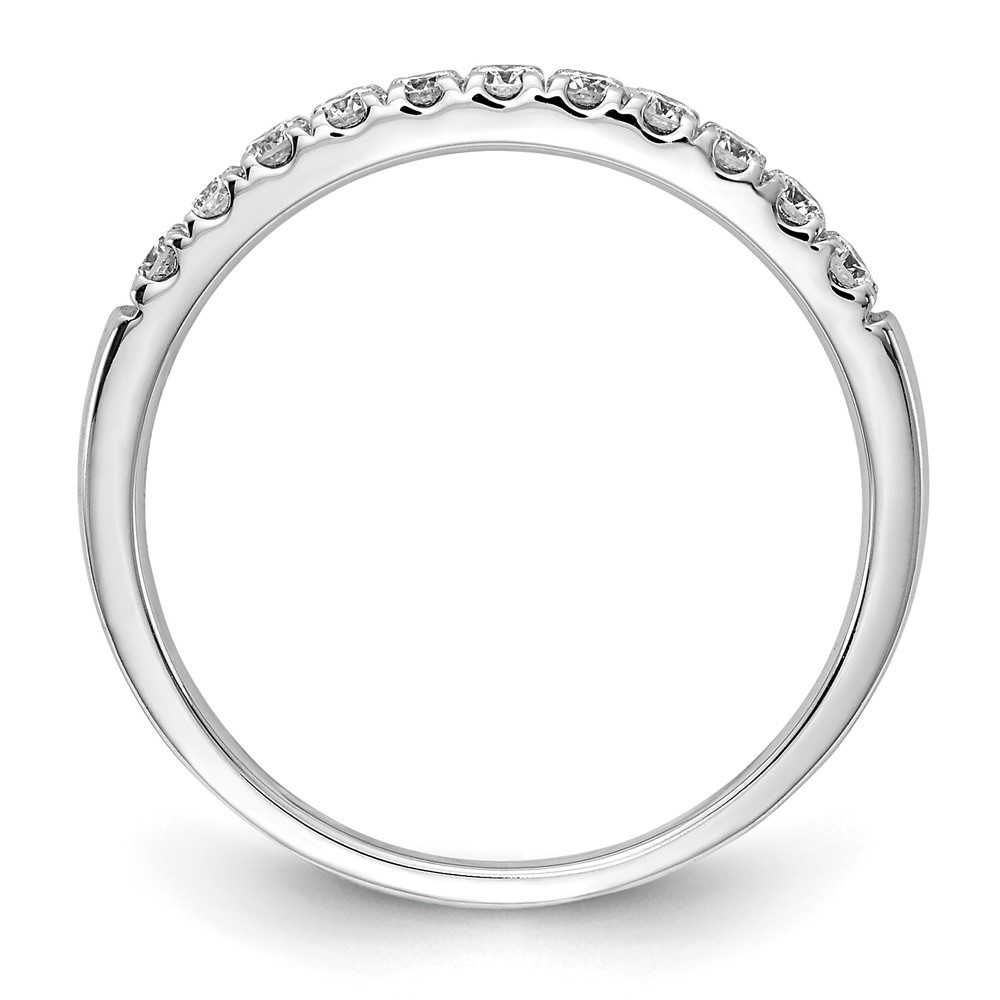 1/3 Ct Lab Grown Diamond Wedding Band Ring Size 8 in 14K White Gold (VS/SI,FGH)