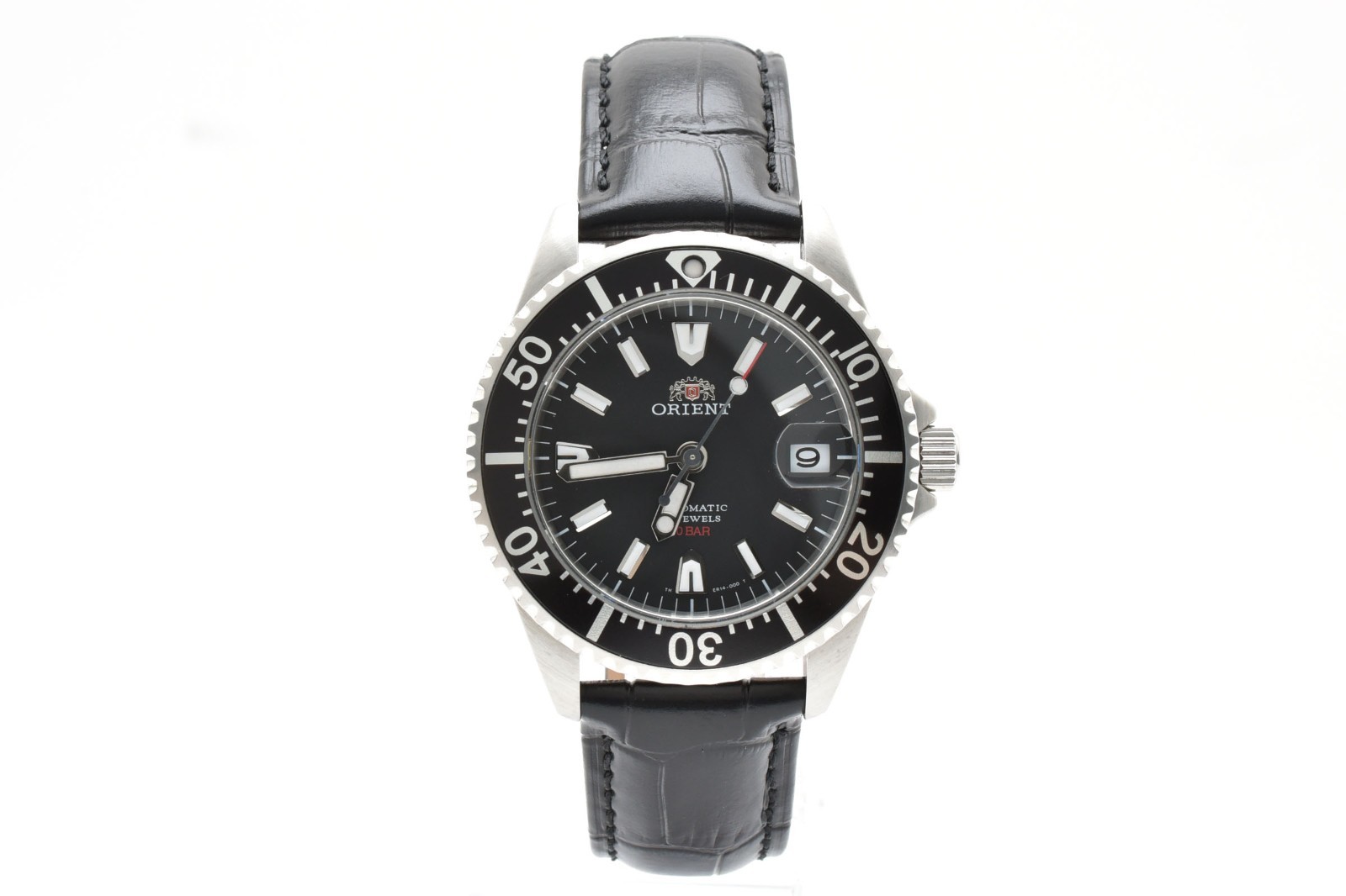 ORIENT King Master ER14-C0 Automatic Men’s Black Dial Date Watch MINT Japan