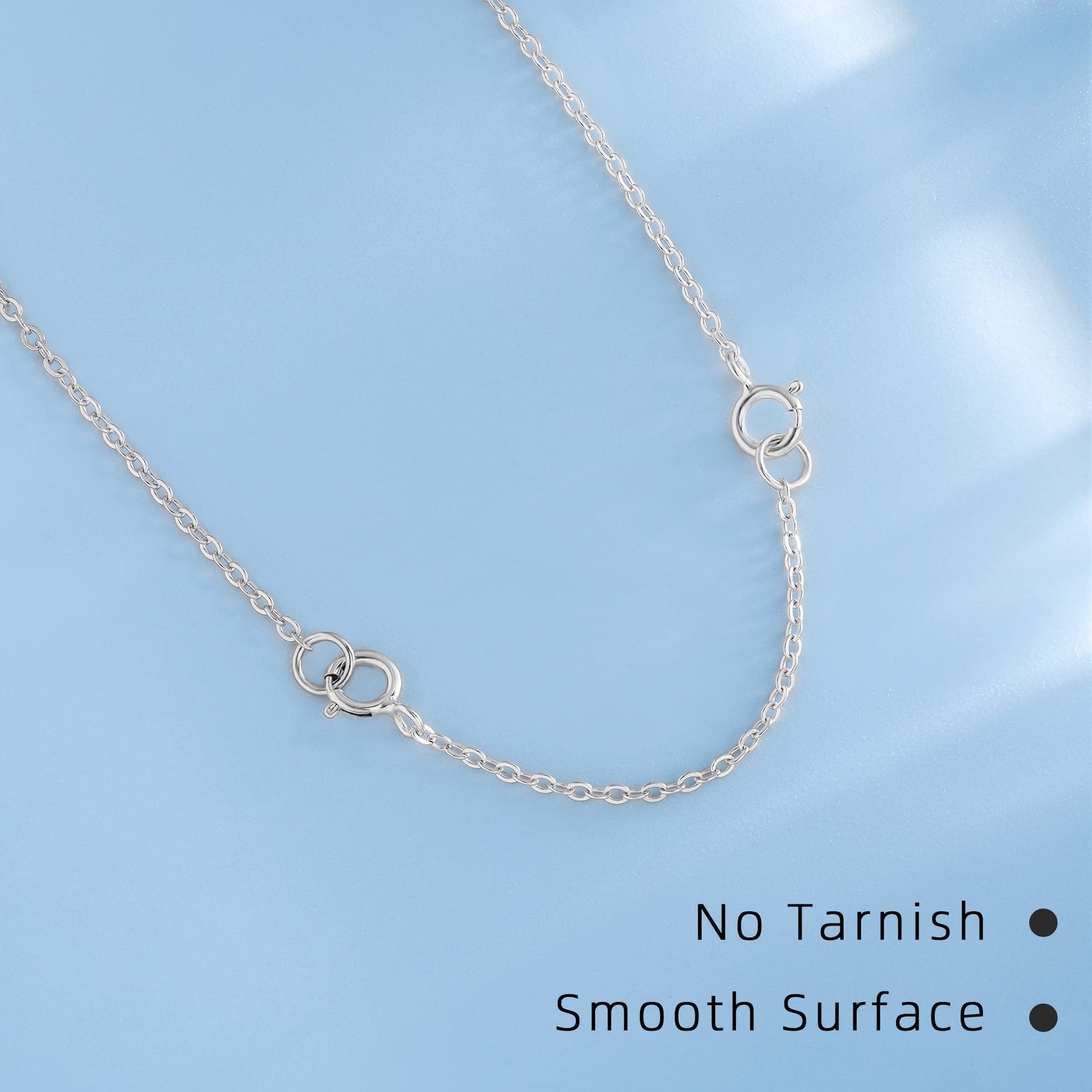 3 Pcs 925 Sterling Silver Necklace Extender Sterling Silver Chain Extenders f