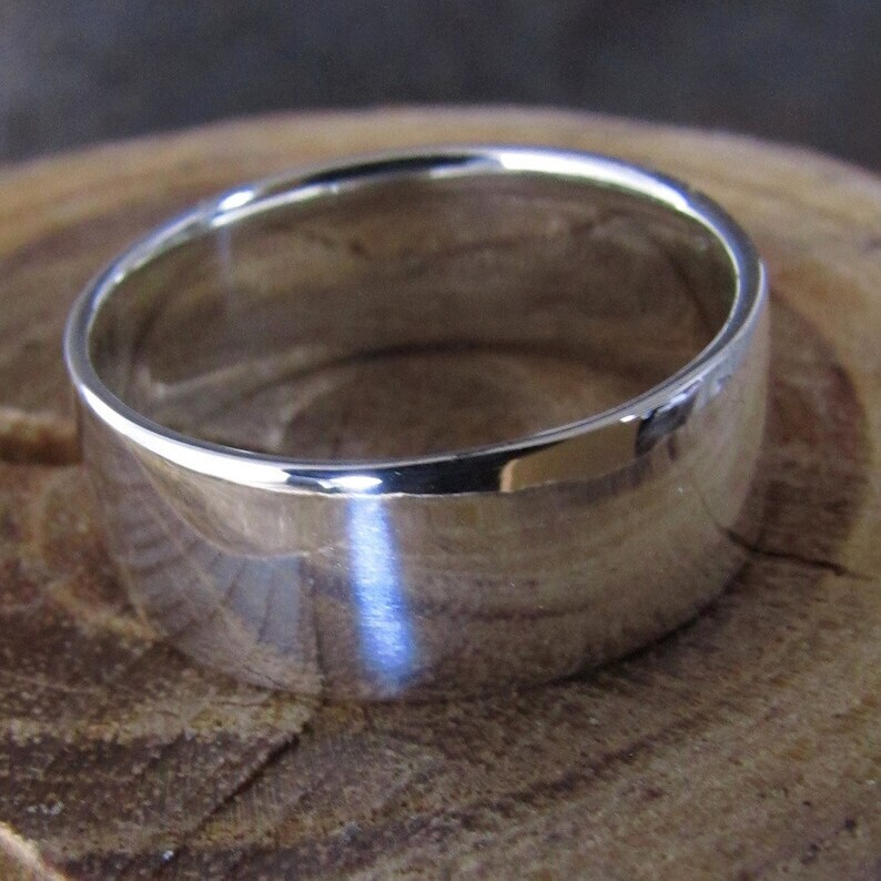 Mens Wide Wedding Band 925 Sterling Silver Band & Statement Handmade All size