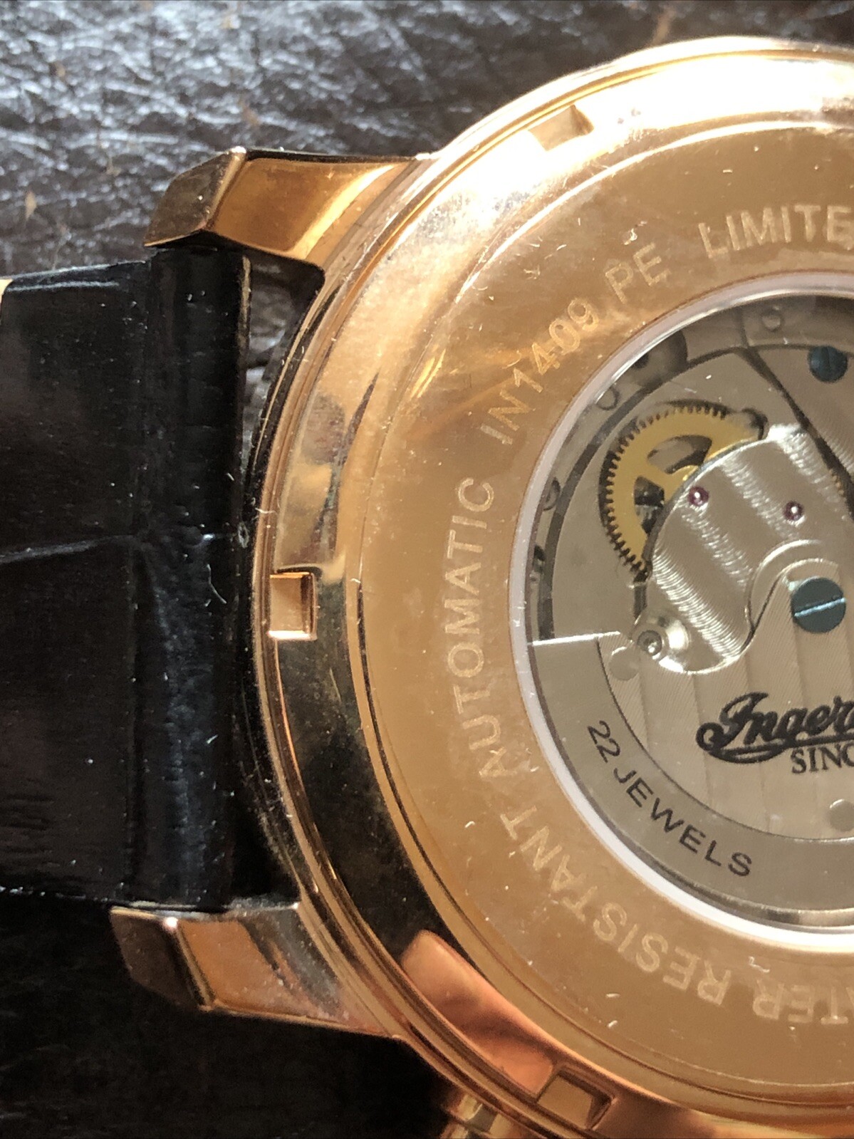 INGERSOLL IN1409 PE AUTOMATIC COOPER BLACK DIAL WATCH DUSTY ROSE LMTD EDITION 👀