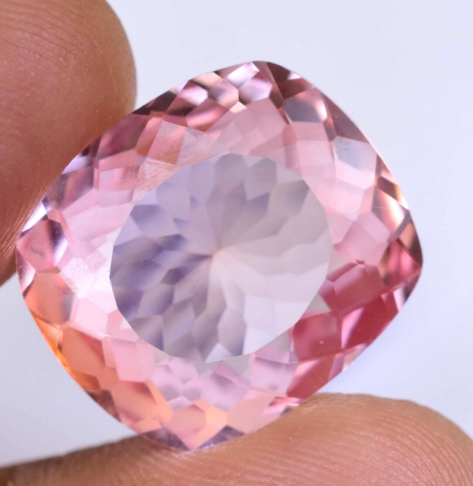 Natural imperial Topaz 23.95 Ct Cushion Stunning Flawless AGL Certified Gemstone