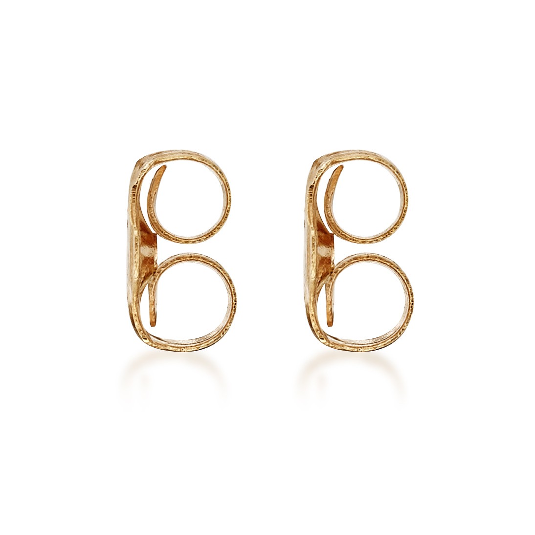 14K Rose Gold Lightweight Replacement Friction Earring Backs – 1 Pair (2 total)