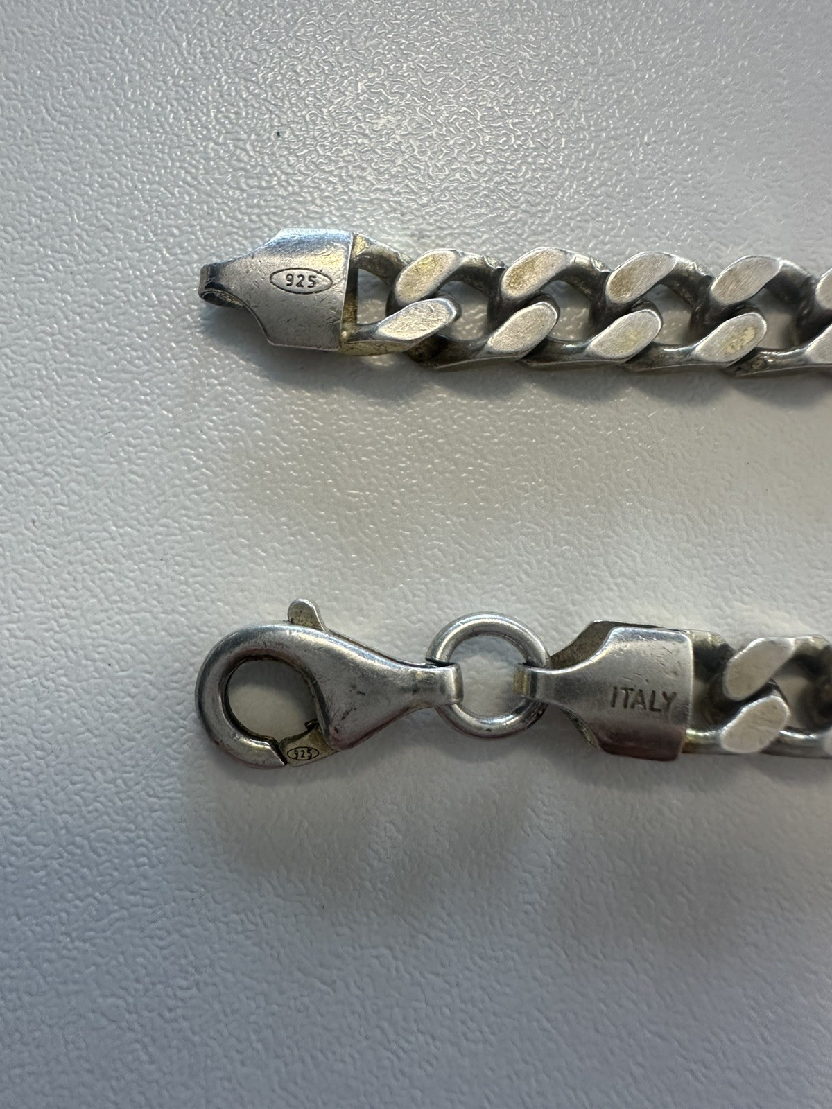 925 Sterling Silver Cuban Link Bracelet 16.26g