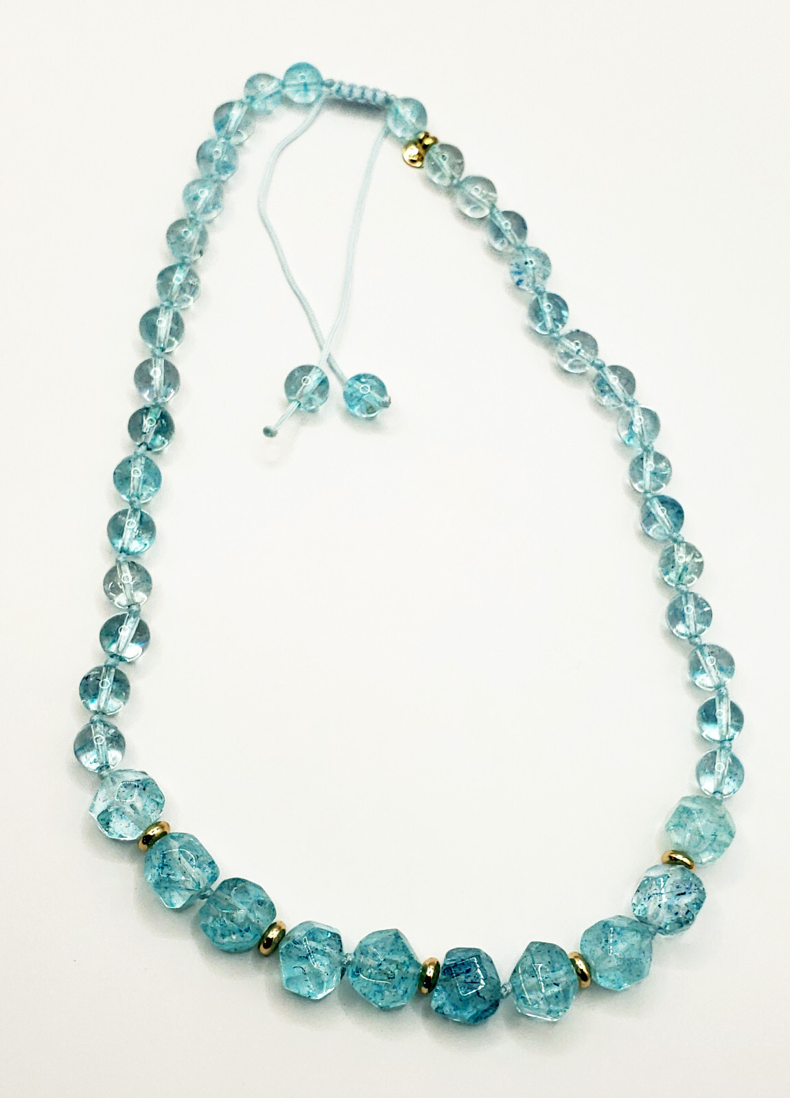 Lola Rose Women’s Marlin Ocean Blue Crystal Necklace 20-26” in Box w/ Bag