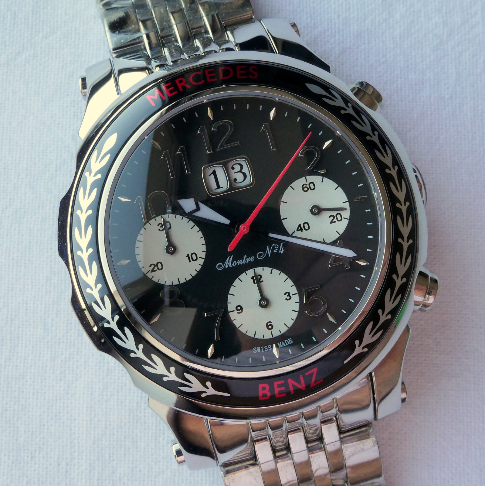 Mercedes Benz Classic Car Accessory Grand Data Swiss Automatic Chronograph Watch