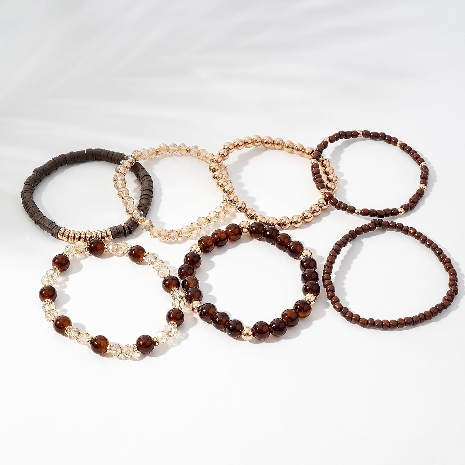 Vibrant Elastic Beach Bracelets for Women – Colorful Layering Jewelry Set