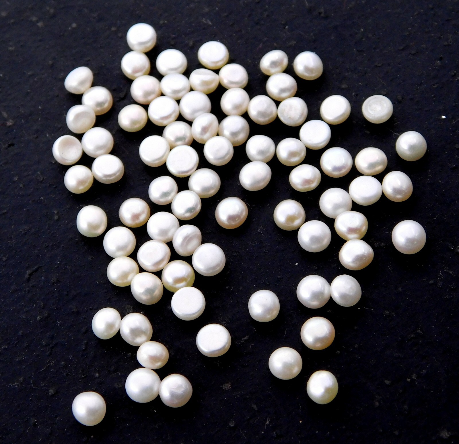 Natural Pearl Round Cab Lot Loose Gemstone 3.70 MM For Jewelry Making P-2180