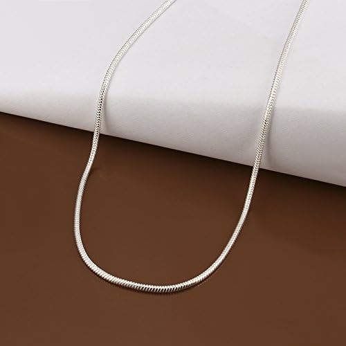 925 Sterling Silver Stamp Shiny Snake Chain Necklace UK Stock Same Day Dispatch