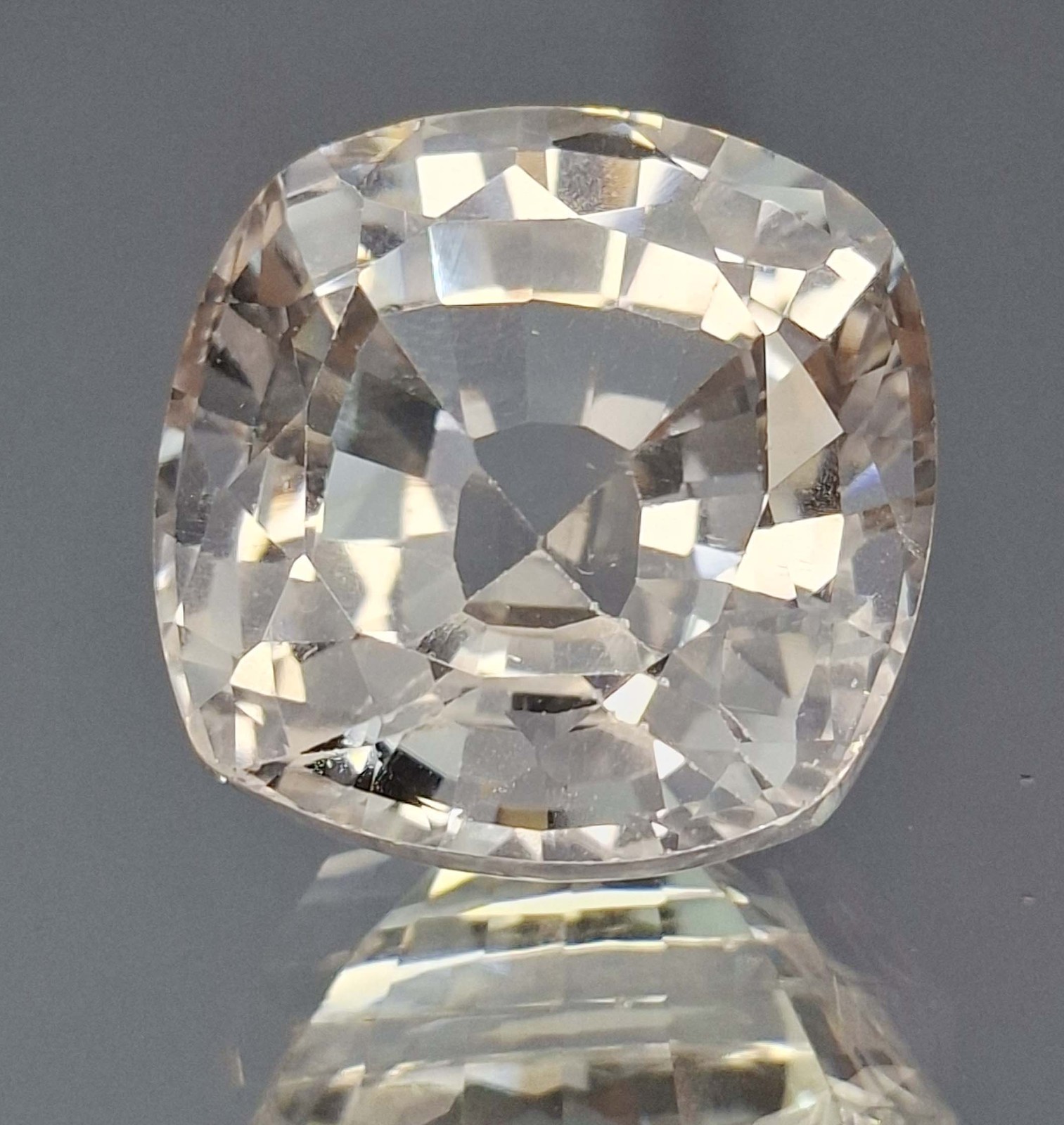Ceylon White Sapphire Cushion Cut 58-60 Ct Loose EGL Certified Gemstone SP1222