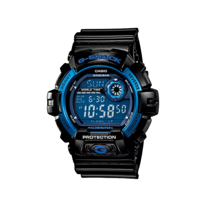 Casio G-SHOCK G-8900A-1 Men’s Digital Watch – Classic Series, Black/Blue
