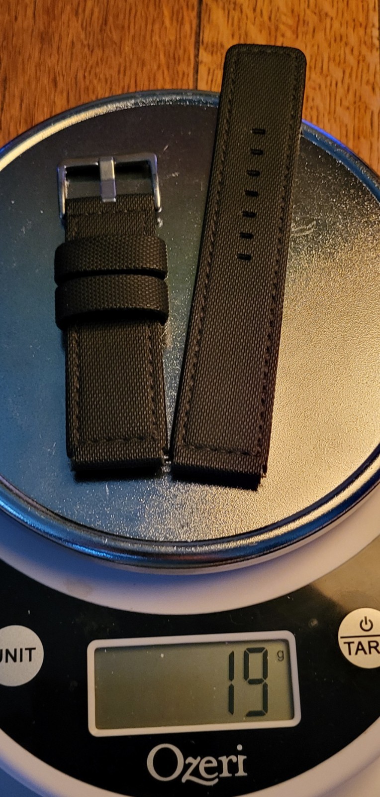 NOS Pro-Grade Sailcloth Composite 22mm Notched Dive Strap (Flares to 24mm) 