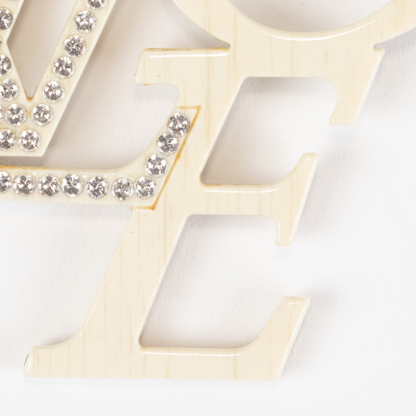 Louis Vuitton M65490 That’s Love Pin Brooch Resin Rhinestone Ivory Rare