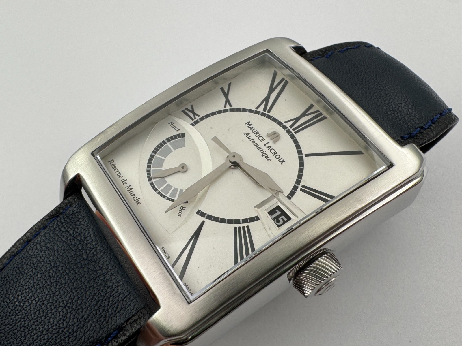 MAURICE LACROIX Pontos PT6167 Automatic Reserve de Marche White Dial – 36×43 mm