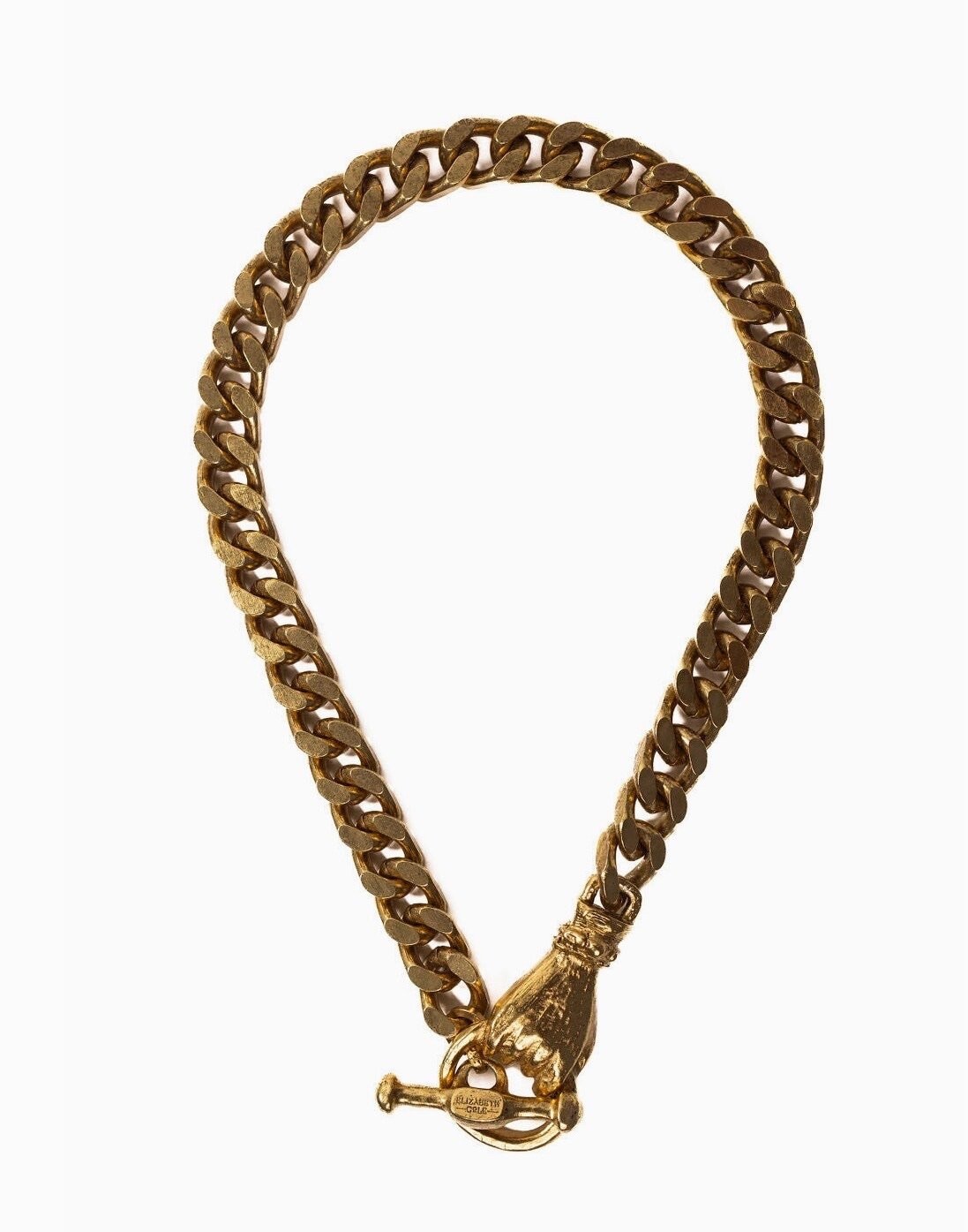 Elizabeth Cole Jewelry Oakley Necklace 24K Gold Plated