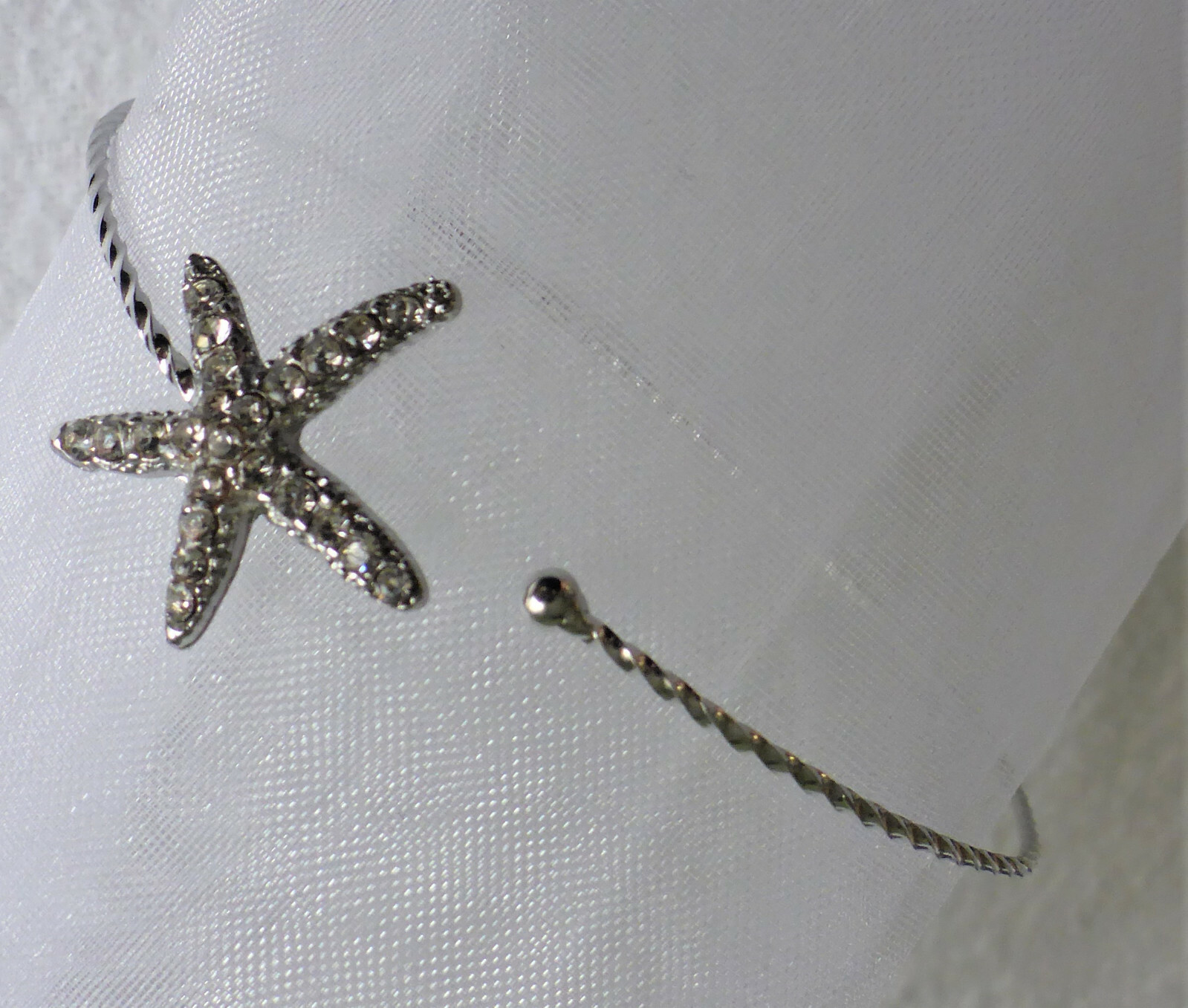 Isabelle Grace Black Ginger Starfish Bracelet Metal Diamante Jewellery Gift Box