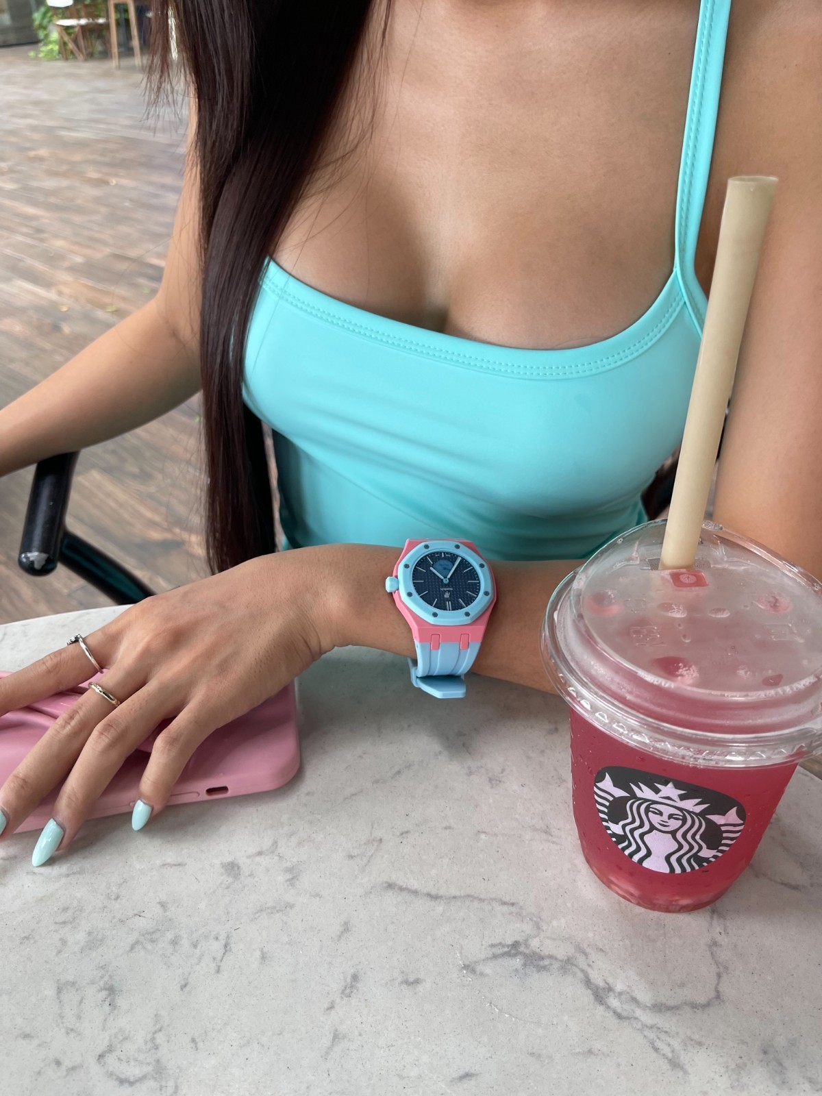 Luxury Custom Perfect Case/Band for AP X Swatch Royal Pop ceramic READY SHIP Now