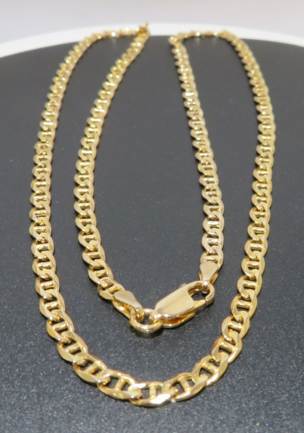 14K YG GUCCI LINK CHAIN 20″ LONG 3.54 MM WIDE 11.10 grams (AI-3012)