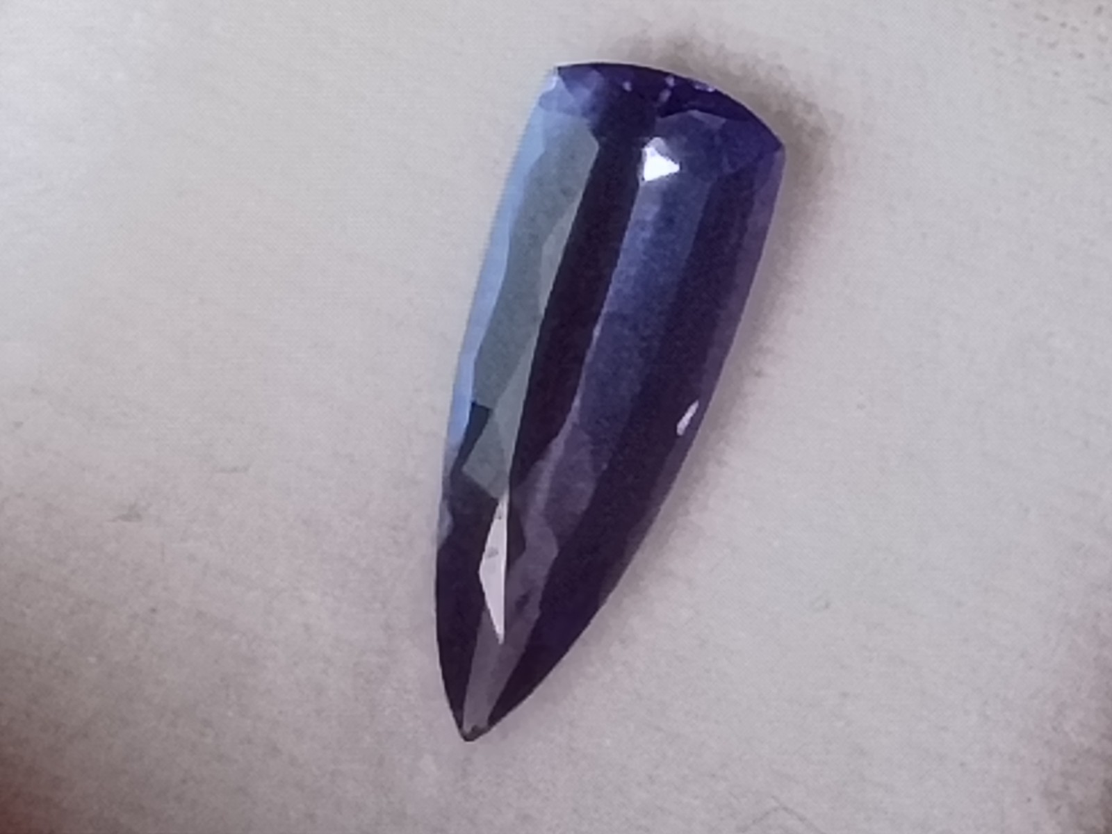 Natural Tanzanite Trillion Cut Blue/Purple Transparent 6x16mm 2.80ct 1pc