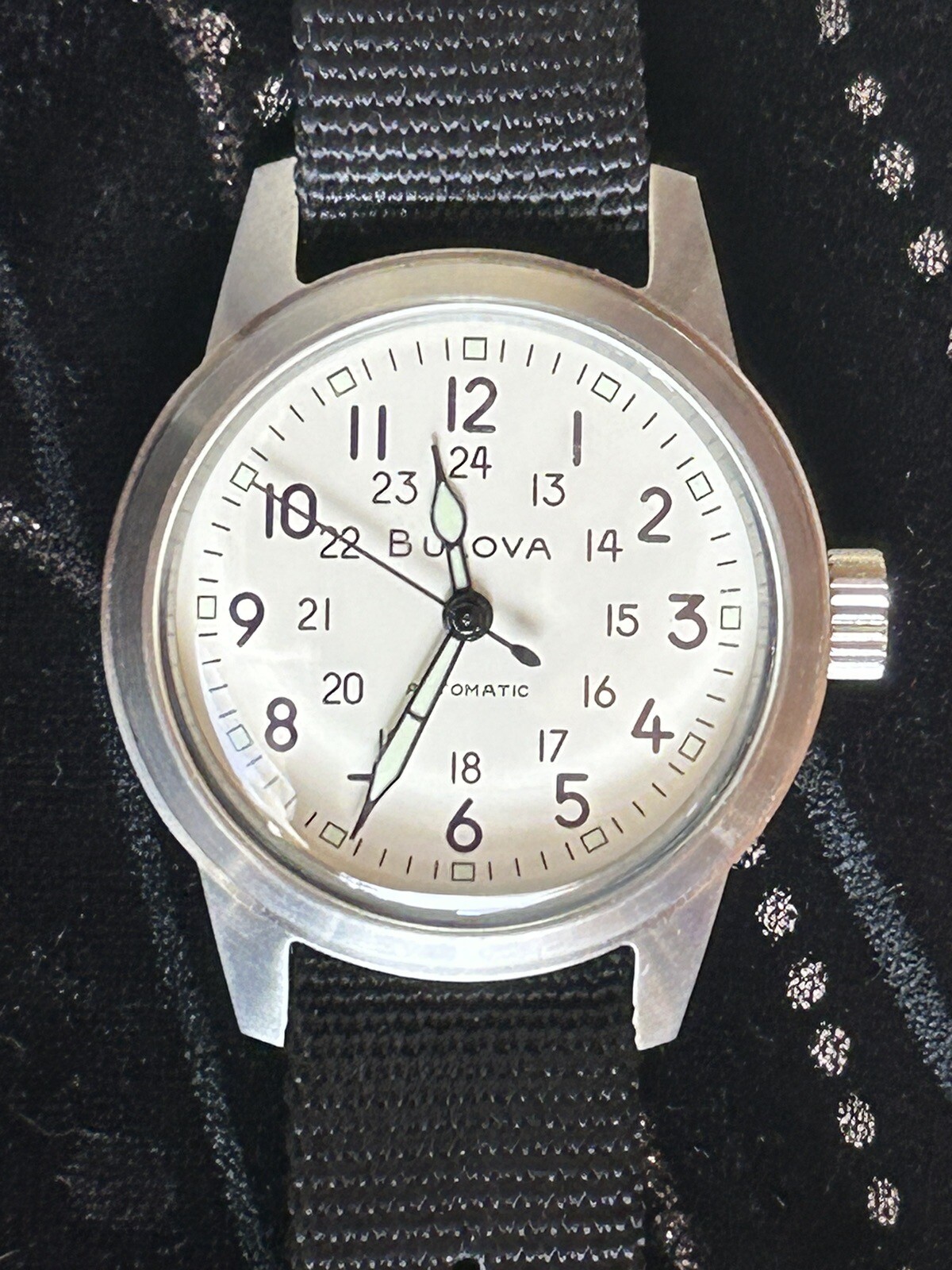 BULOVA Men’s Hack Series Automatic WATCH 96A246 Excellent Condition