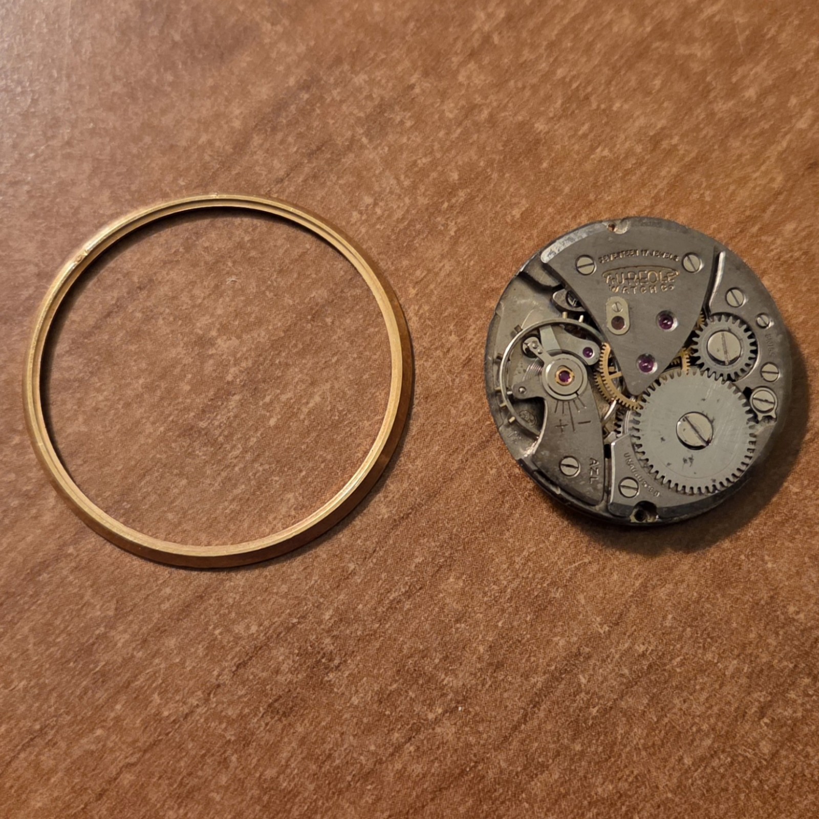 (2) 17j Aureole Watch Movements and Parts for Repair
