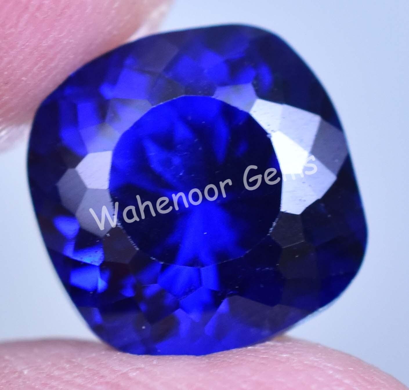 AAA+ 7.00 Ct Natural Arkansas Blue Benitoite Certified Rare Loose Gemstone