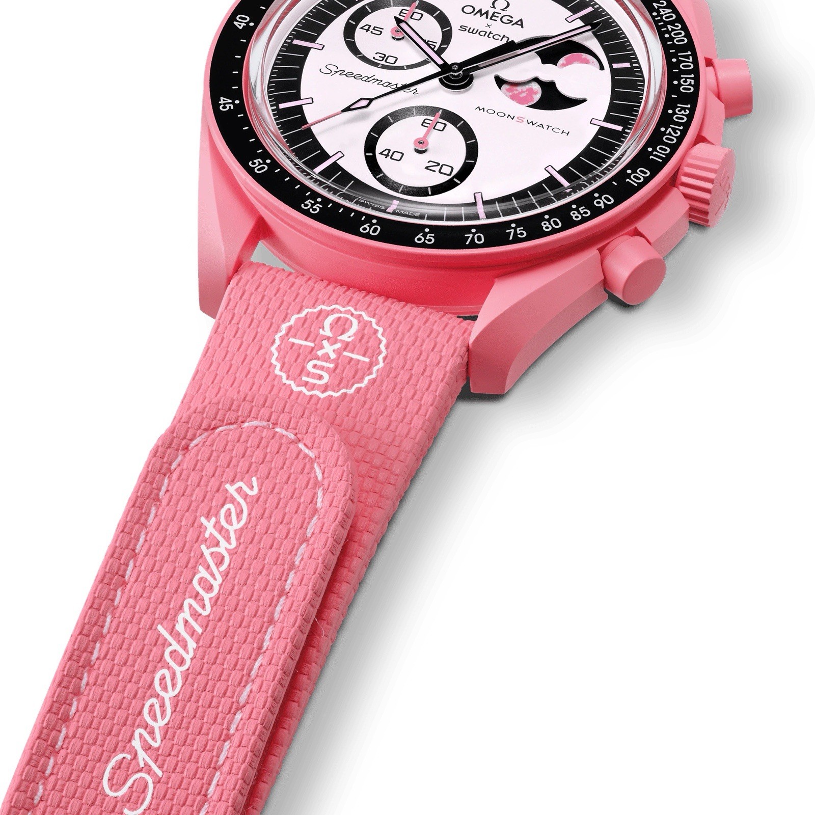 MOONSWATCH Swatch X Omega Strap PINK RUBBER L (6.7-7.5 inches)(17-19cm)