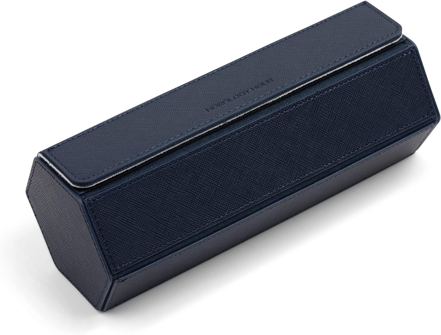 Prism Genuine Full Grain Leather Watch Case – 3 Watch Roll Travel Case