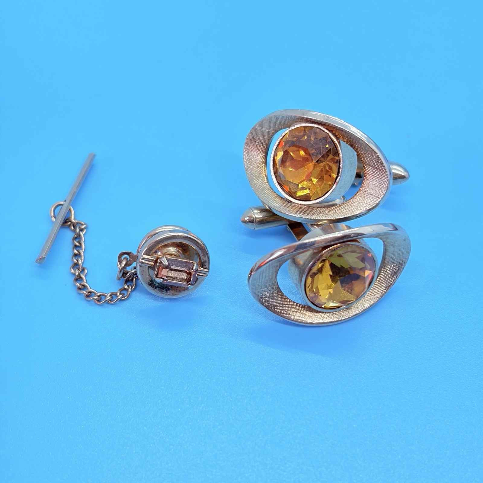 Swank Vintage Cufflinks and Tie Pin