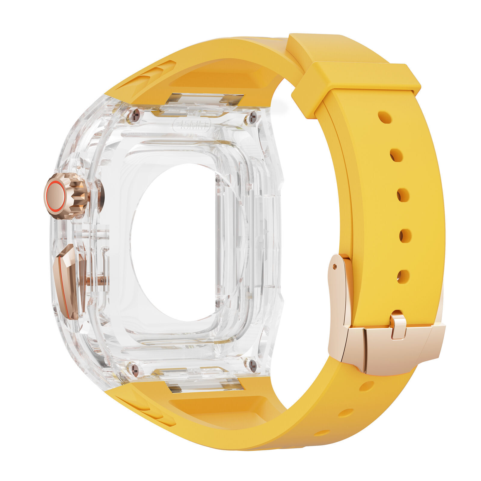 For Apple Watch 9/8/7/6/5/4/SE Ultra 1/2 iwatch Band Strap TPU + PC Case 45/49mm