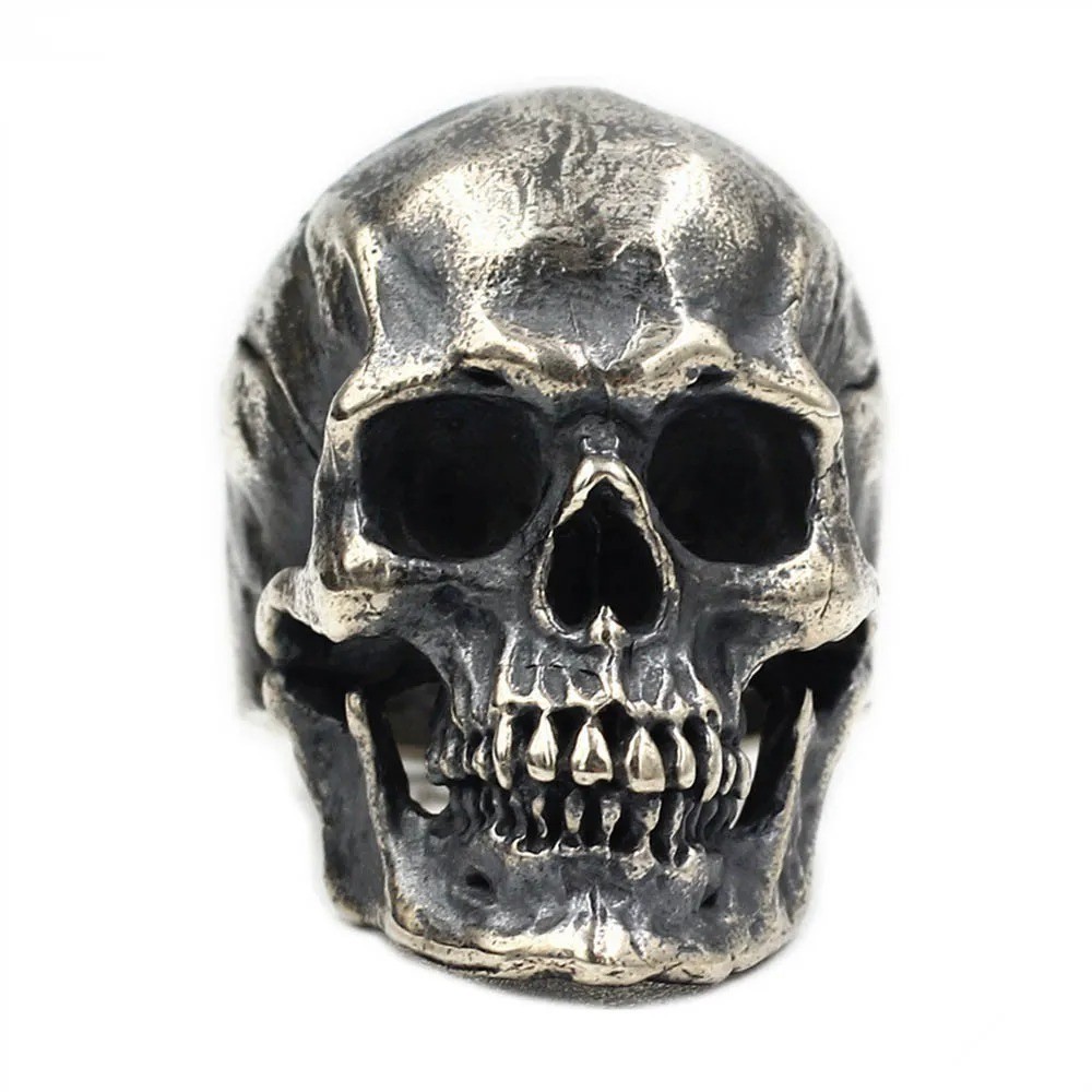 Men’s Stainless Steel Gothic Skull Ring Unique Punk Retro Biker Motorcycle