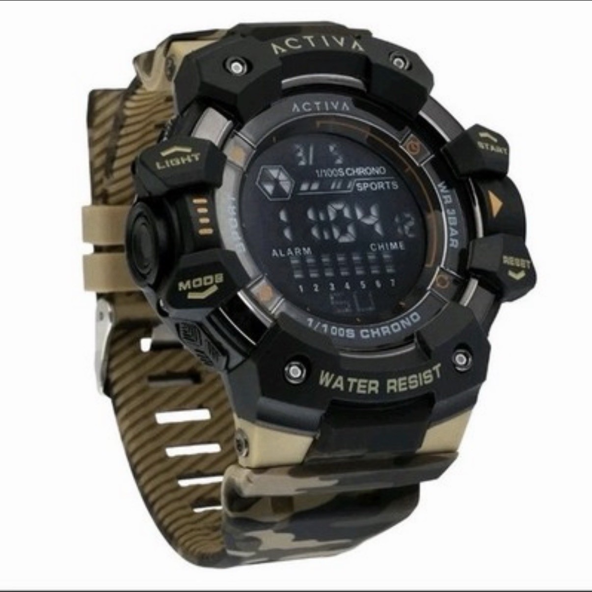 Activa Armour X Invicta Digital Watch 50mm Camouflage Khaki (ACW8050MC-001)