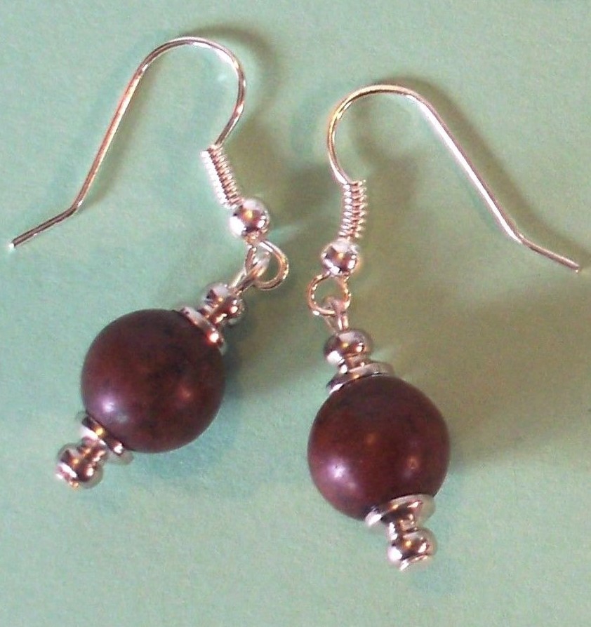 GEMSTONE drops fish hook earrings handcrafted YOU CHOOSE
