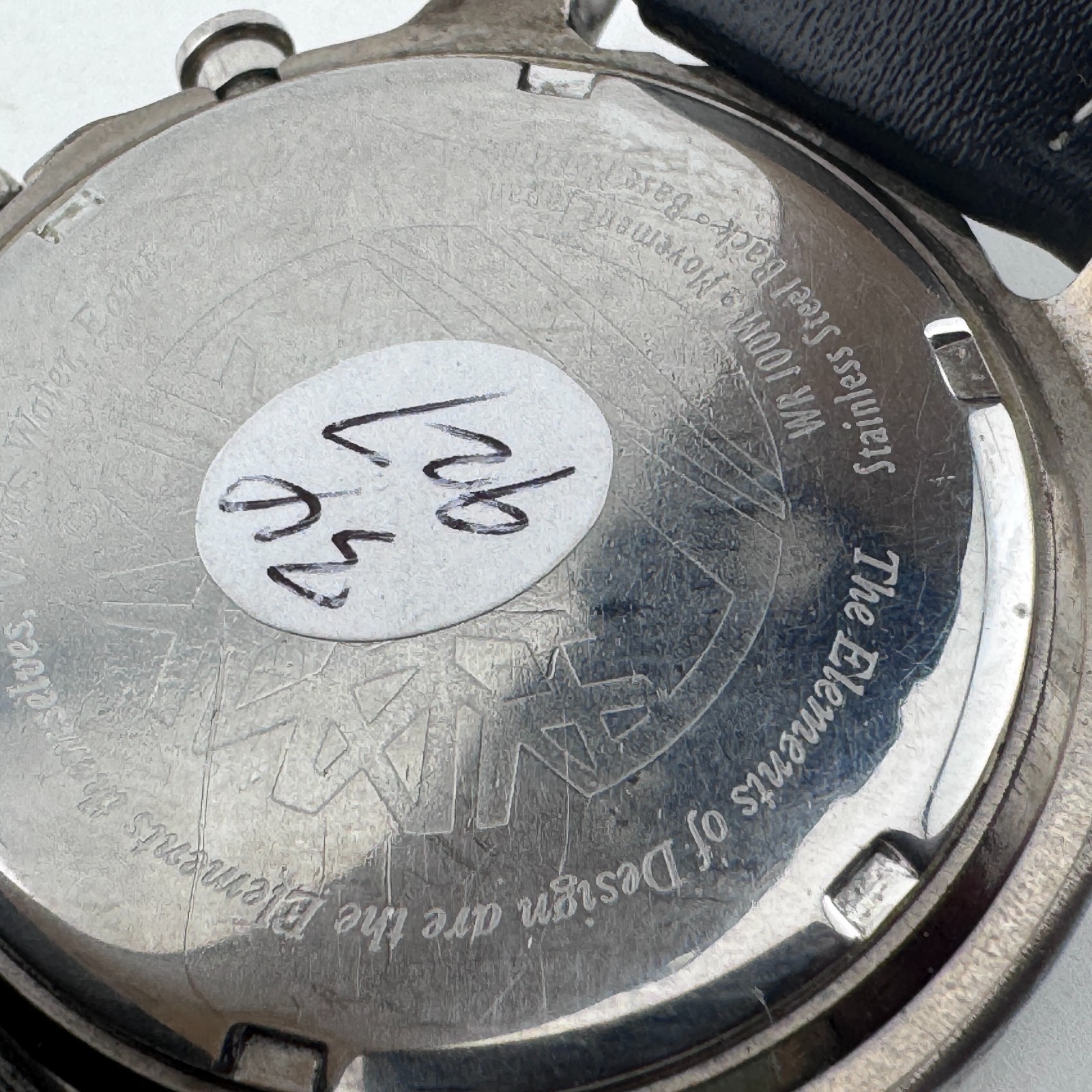 Timberland Quartz Watch Men 100m Silver Rotating Bezel Analog ~For Parts Repair