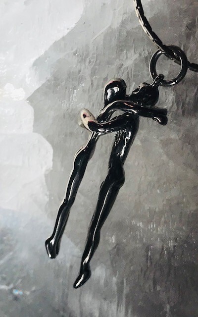 925 Hanging Bodies Male and Female Pendant Hanging Around Together by JKL 170
