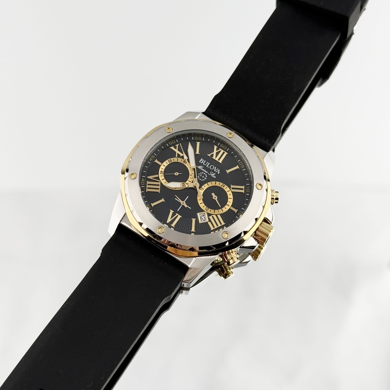 Bulova Men’s Marine Star 98B277 Series A Chronograph Quartz Watch 44MM