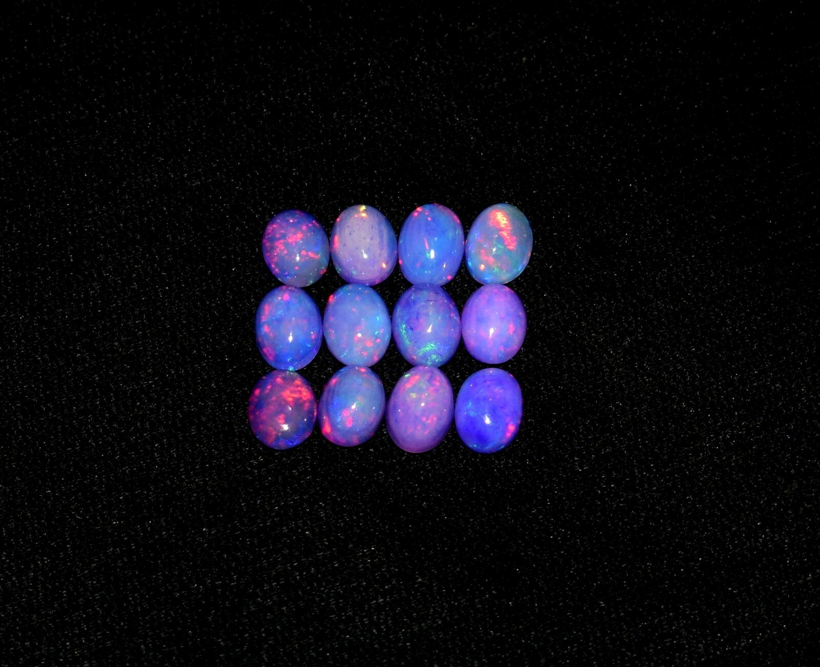 6x8MM 12Pcs Natural Ethiopian Light Purple Opal Loose Gemstone cabochon S3960
