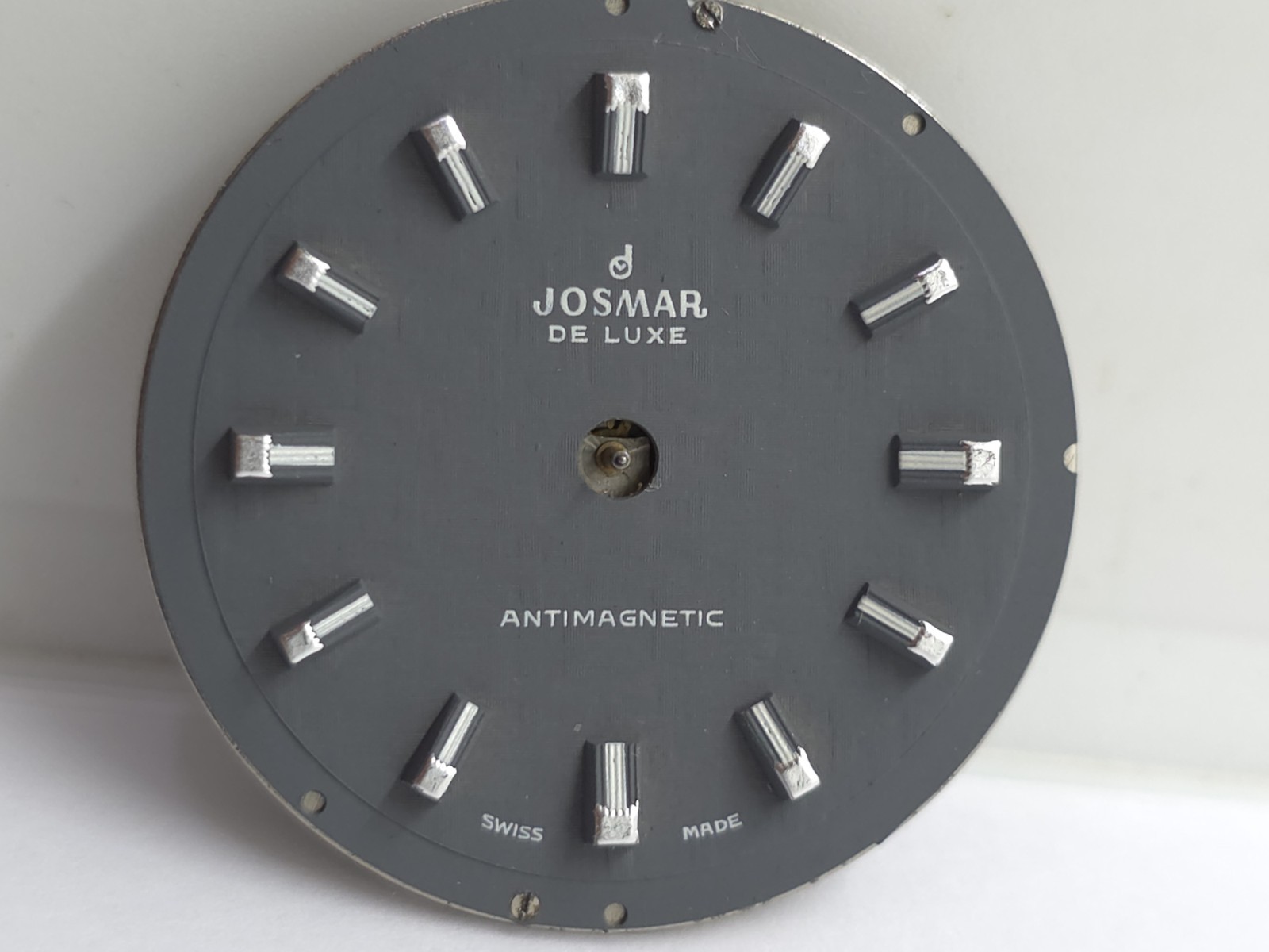 Vintage Josmar De Luxe Watch Movement Cal. BFG 866 Perfect Dial Main Spring
