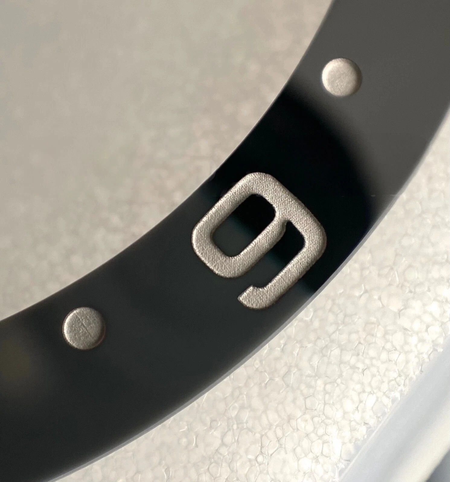 BRUCE WAYNE Black Grey Ceramic Bezel Insert For Rolex GMT-Master 2 126710GRNR