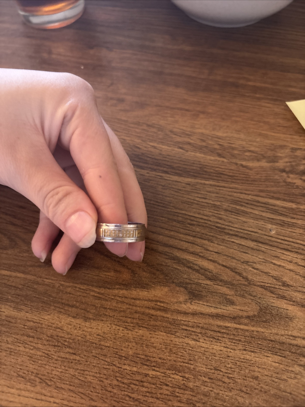 Stainless Steel Ring With Real Diamonds Size 11