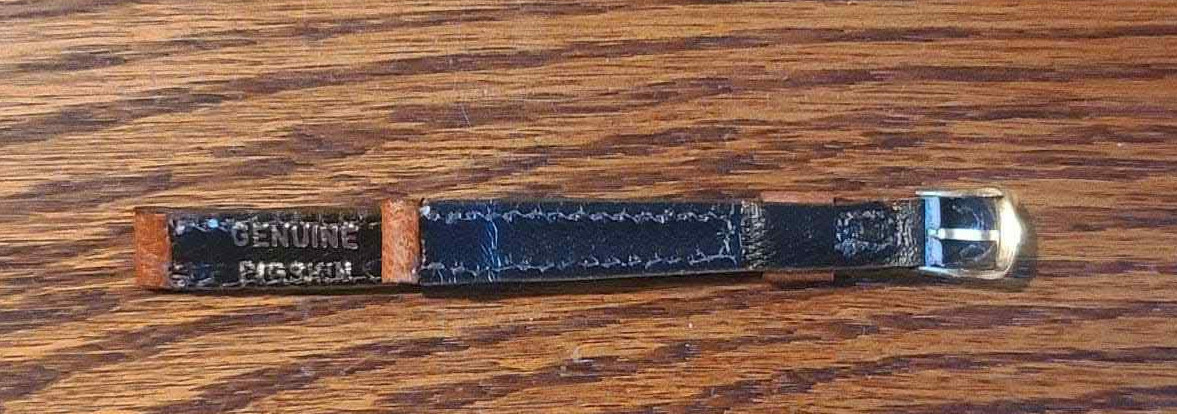 Woman’s Genuine Pigskin Tan Watch Band 9.5mm – 3/8″ NOS