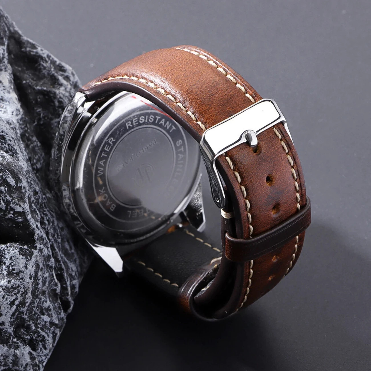 18mm 19mm 20mm 21mm 22mm Men’s Genuine Leather Watch Strap Band Quick Release