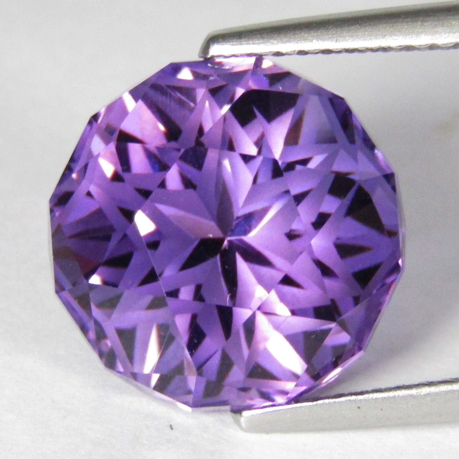 8.70Cts Fabulous Natural Purple Amethyst Round 12.9mm Star Cut Loose Gemstone