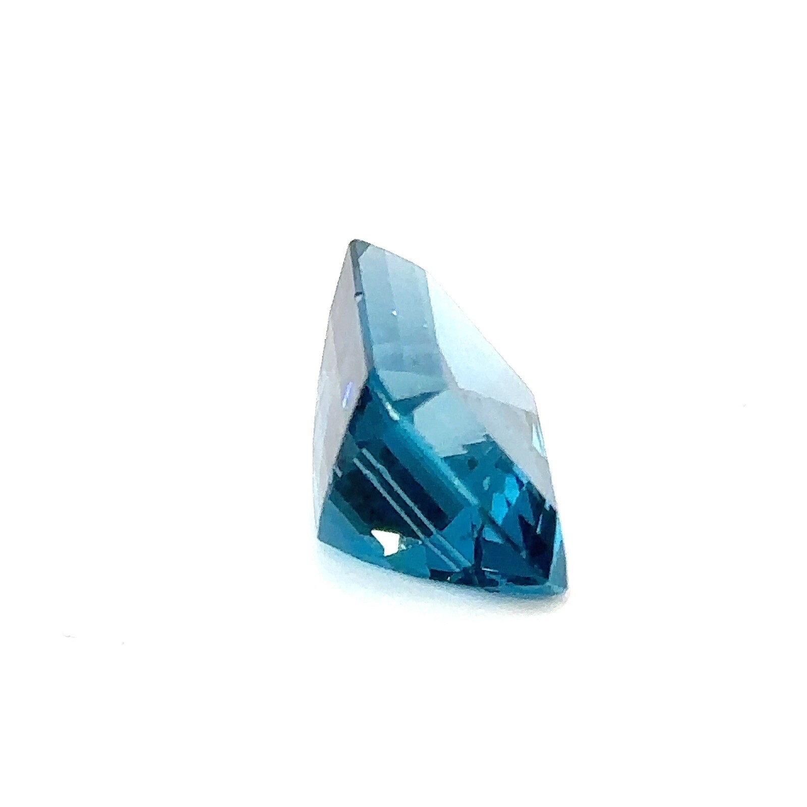 Natural London Blue Topaz Emerald Cut Loose Gemstone 16.04×12.05mm