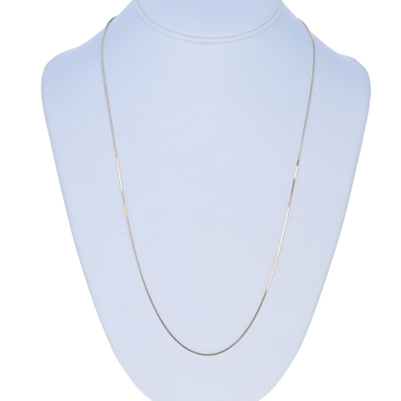 Sterling Silver Diamond Cut Snake Chain Necklace 24″ 925