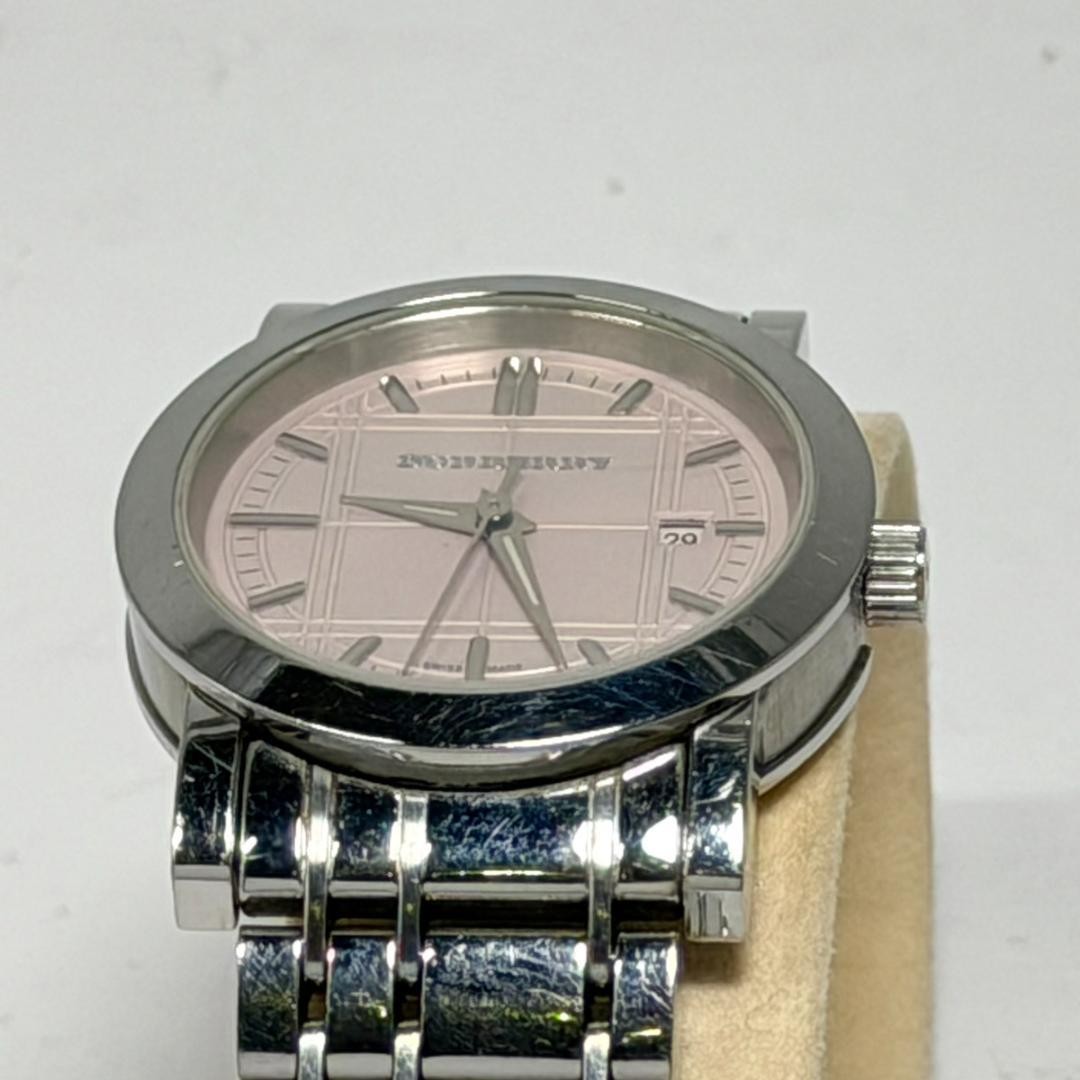 Burberry BU1363 Heritage Nova Check Pink Dial Date