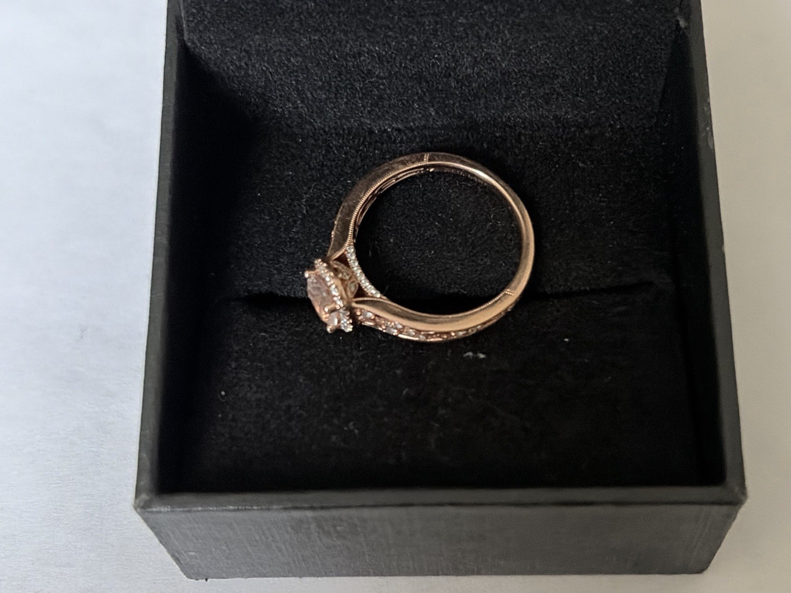 Nail lane bridal ring 14k