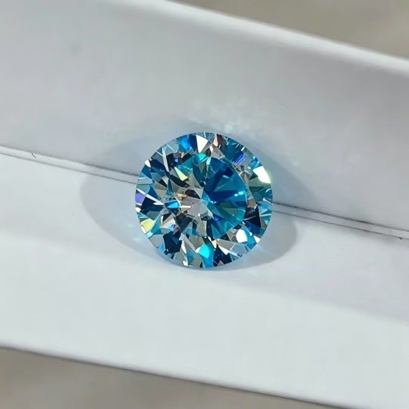 VVS1 Moissanite Loose Round Cut 0.5-3ct Four Colors Handmade Jewelry Supply GRA